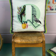 Load image into Gallery viewer, Alphabet Cotton Cushion Cover
