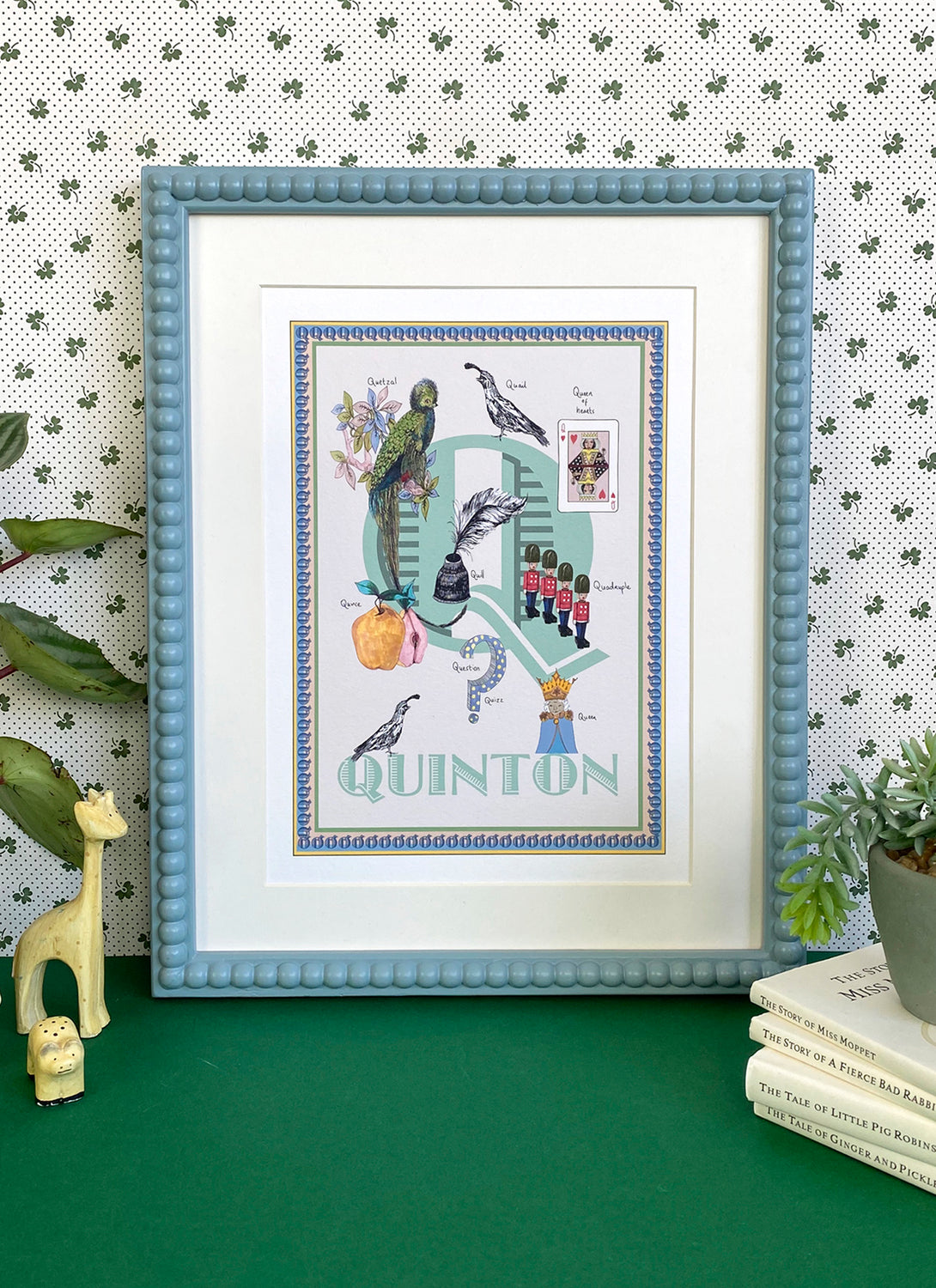 Personalised Letter 'Q' Giclée Print