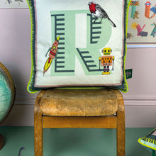 Load image into Gallery viewer, Alphabet Cotton Cushion Cover
