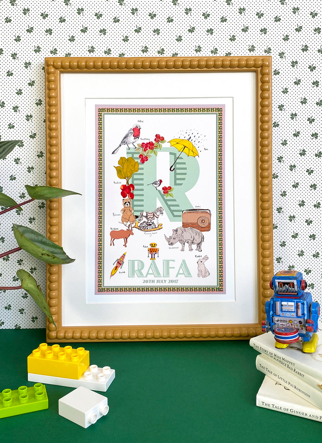 Personalised Letter 'R' Giclée Print