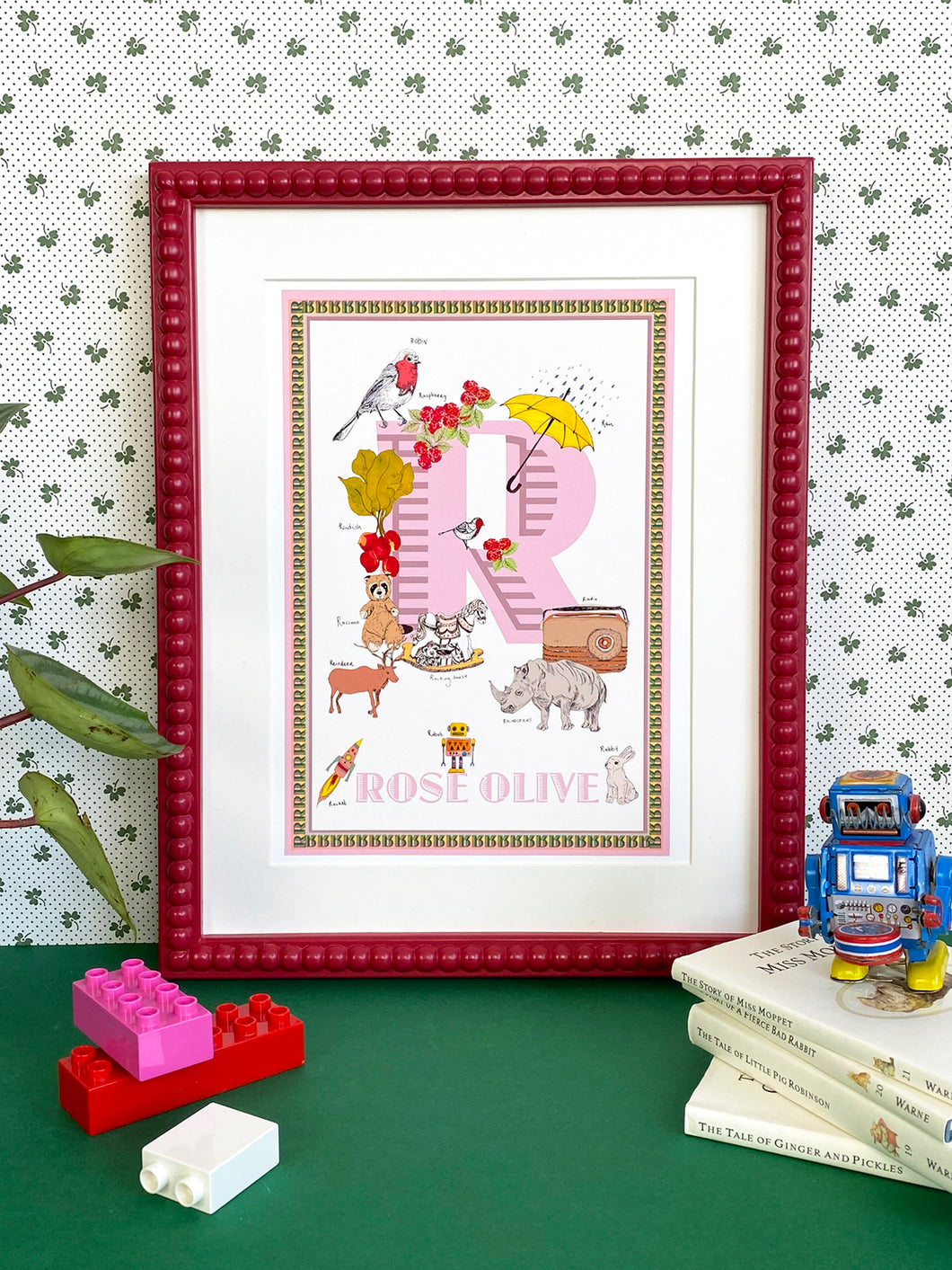 Personalised Letter 'R' Giclée Print