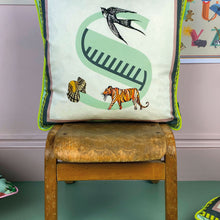 Load image into Gallery viewer, Alphabet Cotton Cushion Cover
