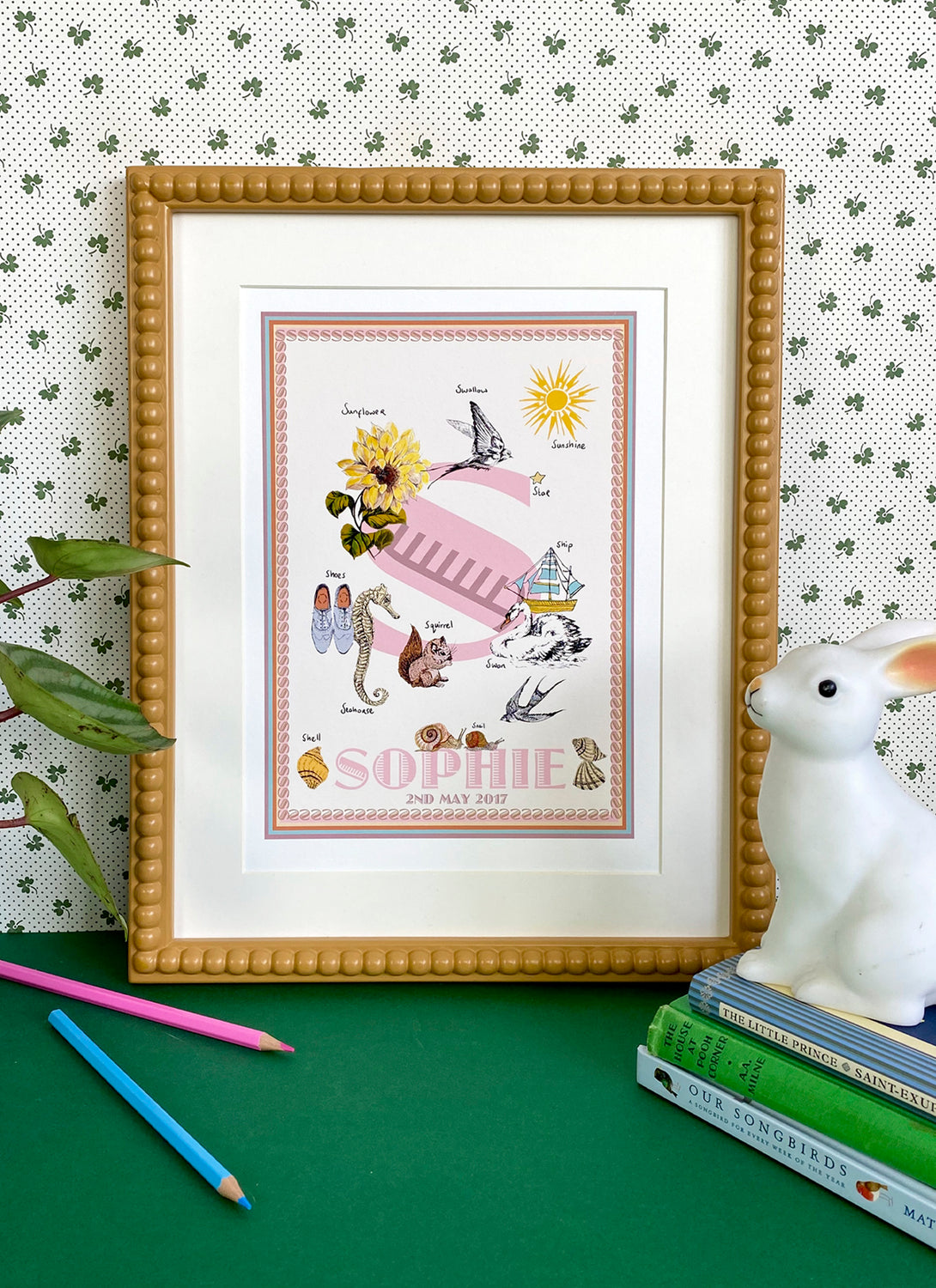 Personalised Letter 'S' Giclée Print