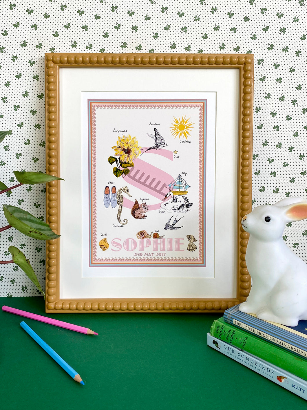 Personalised Letter 'S' Giclée Print