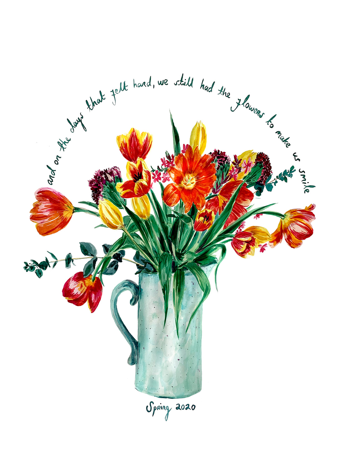 Tulips To Make You Smile Giclée Print