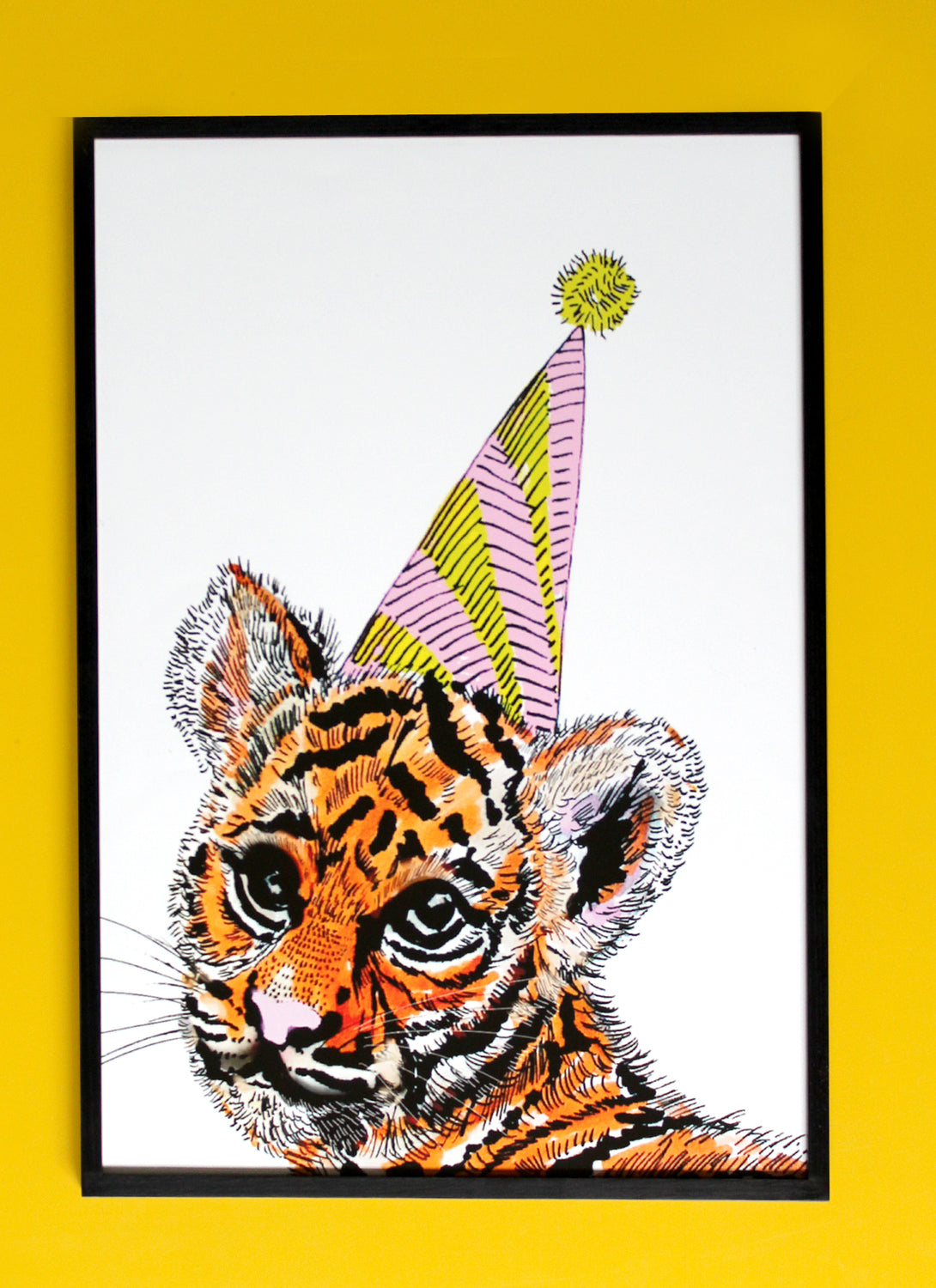 Party Tiger Giclée Print