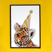 Load image into Gallery viewer, Party Tiger Giclée Print
