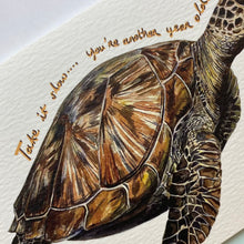 Load image into Gallery viewer, Take it Slow Turtle Card
