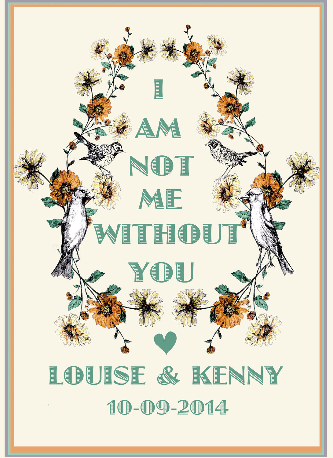 Personalised Wedding Giclée Print