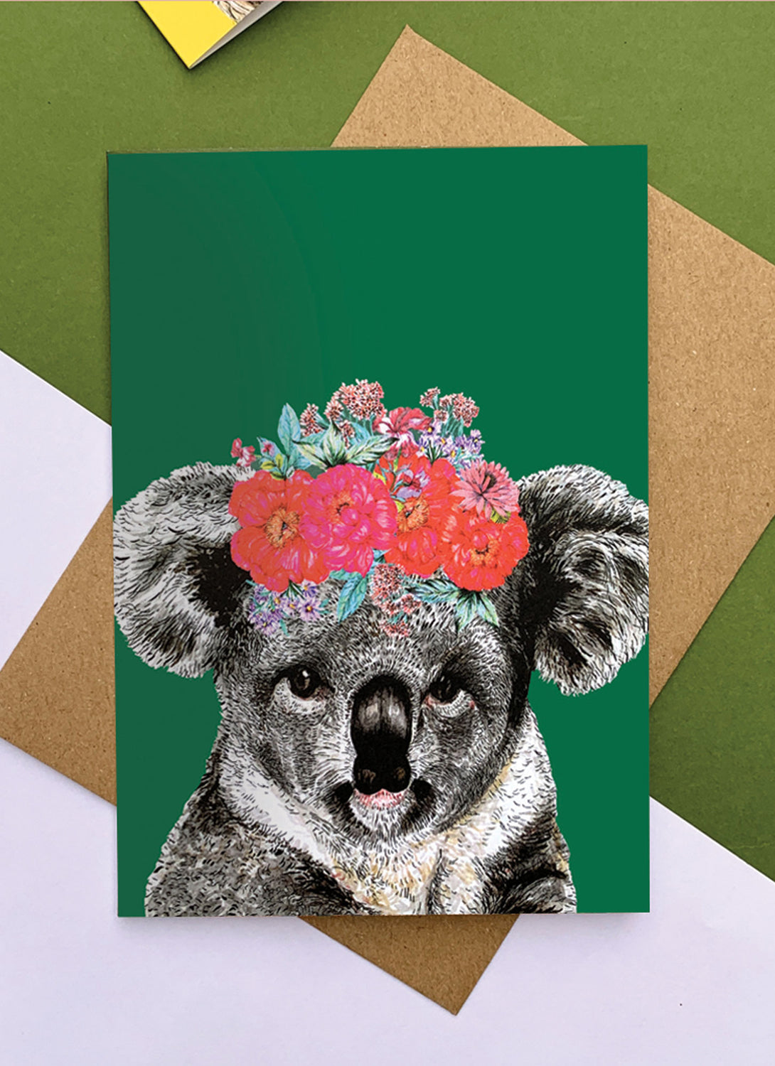 Koala Floral Headdress Green