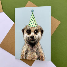 Load image into Gallery viewer, Meerkat Party Hat Blue
