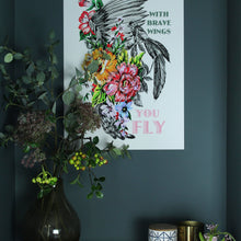 Load image into Gallery viewer, With Brave Wings You Fly Giclée Print

