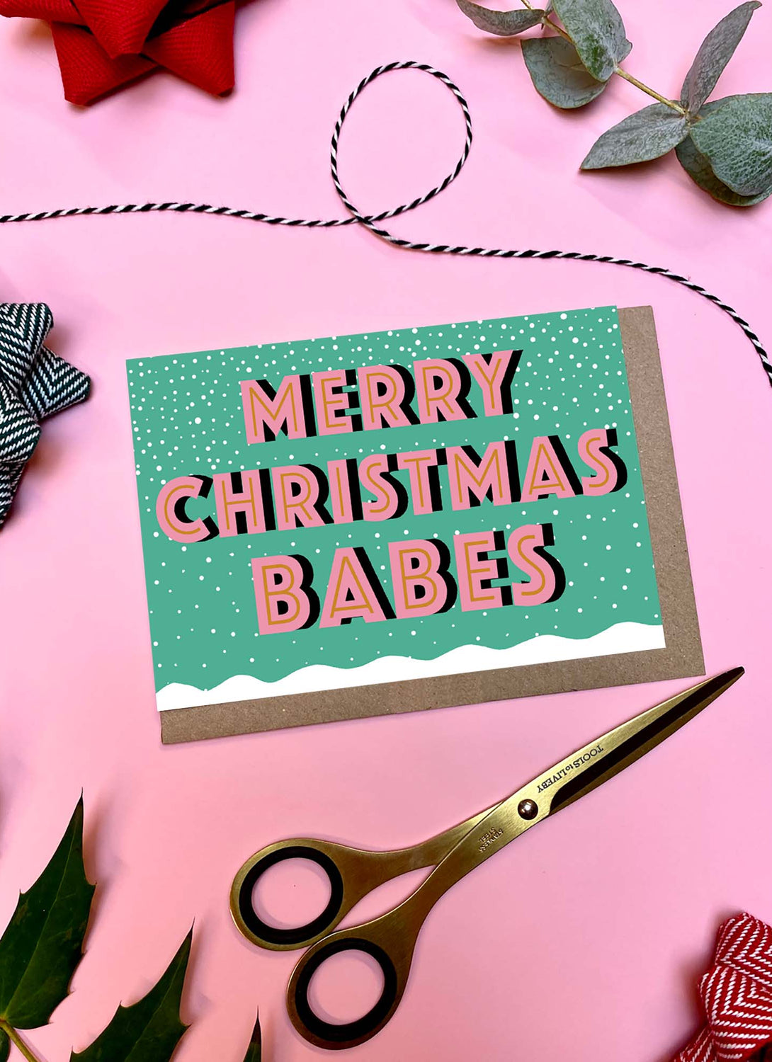 Merry Christmas Babes Christmas Card