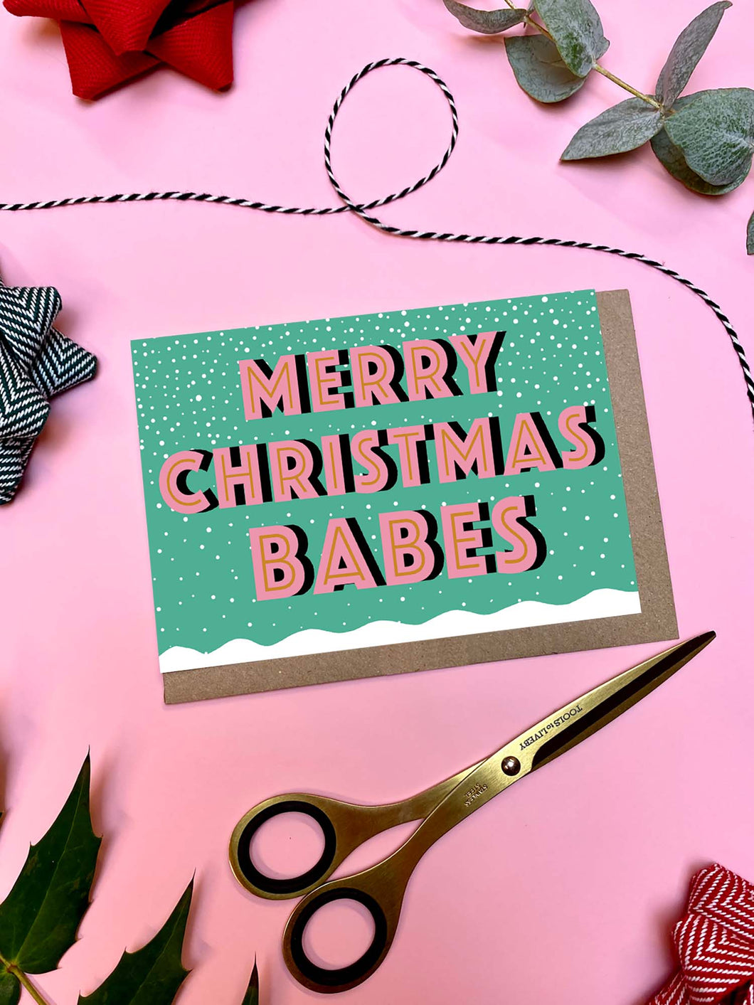 Merry Christmas Babes Christmas Card