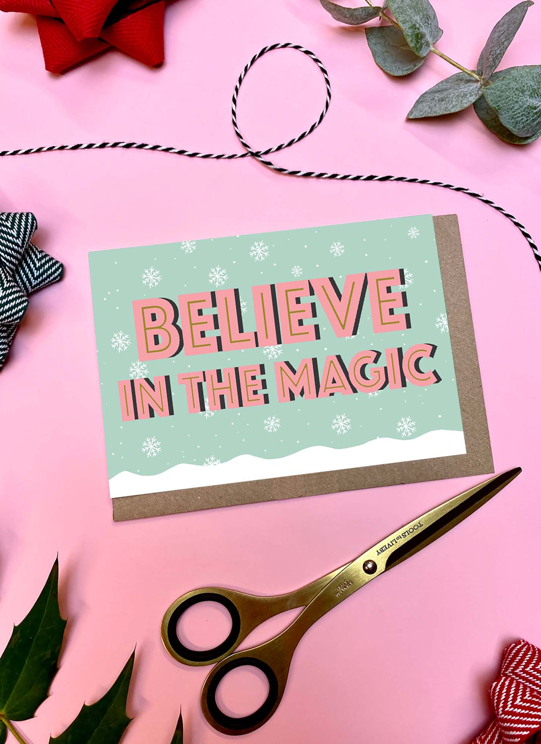 Believe In The Magic Christmas Card