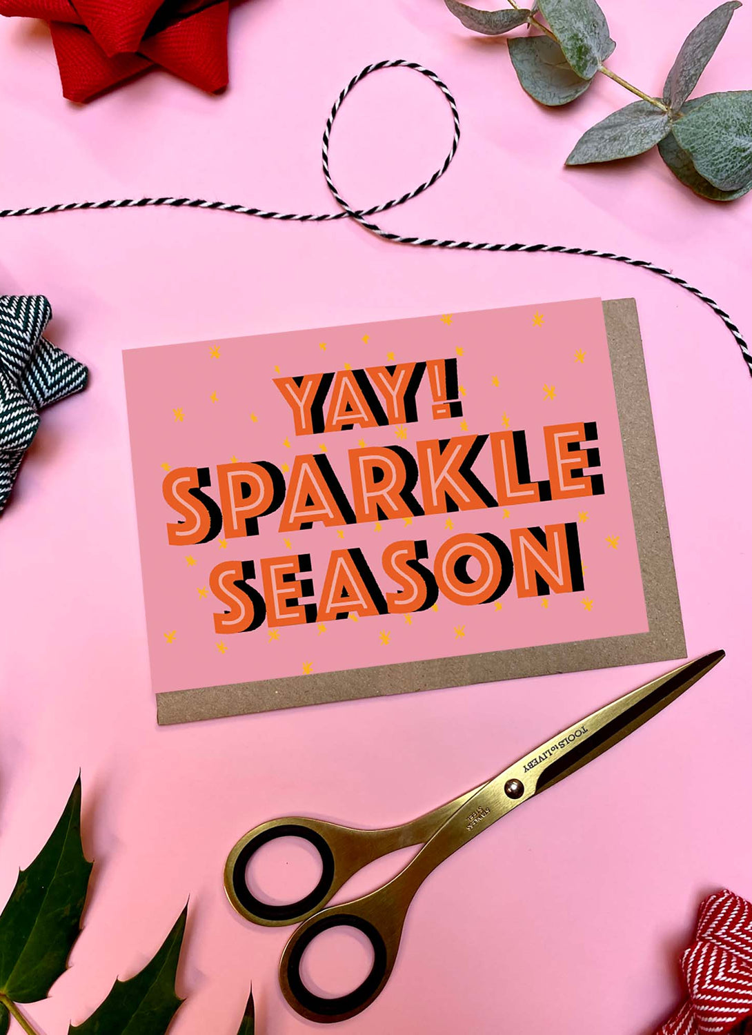 Yay! Sparkle Season Christmas Card