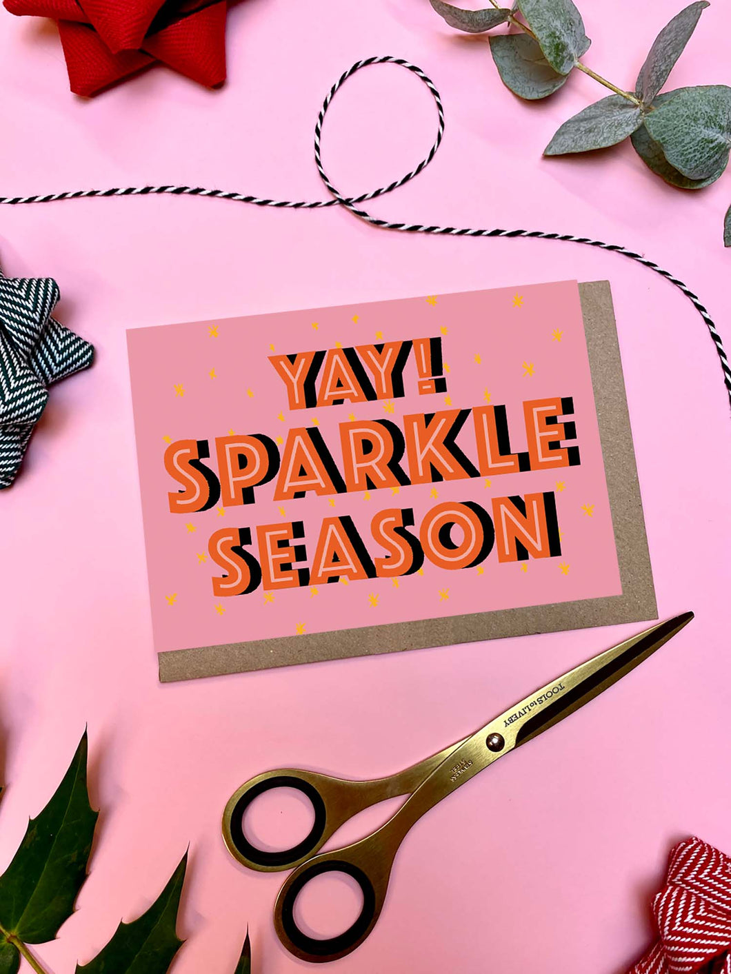 Yay! Sparkle Season Christmas Card