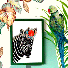 Load image into Gallery viewer, Zebra Giclée Print
