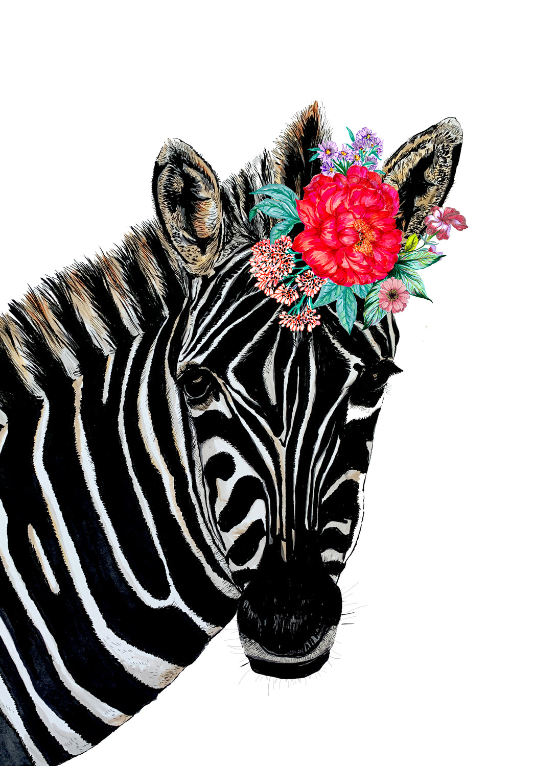 Zebra Giclée Print