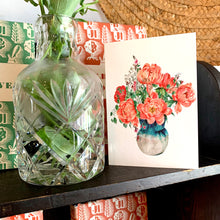 Load image into Gallery viewer, Coral Peonies Card
