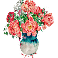 Load image into Gallery viewer, PERSONALISED Coral Peonies Giclée Print
