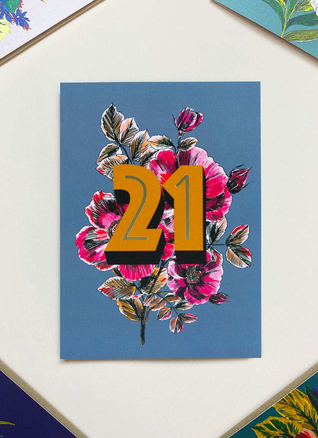 Gold Foiled 21 Age Card