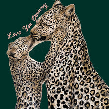 Load image into Gallery viewer, Love You Mama Leopard Kiss Giclée Print
