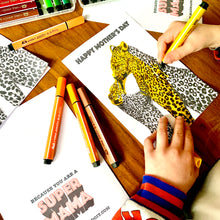 Load image into Gallery viewer, FREE Printable Mother&#39;s Day Colouring In Card
