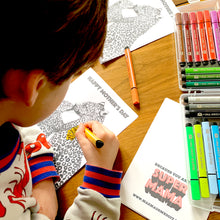 Load image into Gallery viewer, FREE Printable Mother&#39;s Day Colouring In Card
