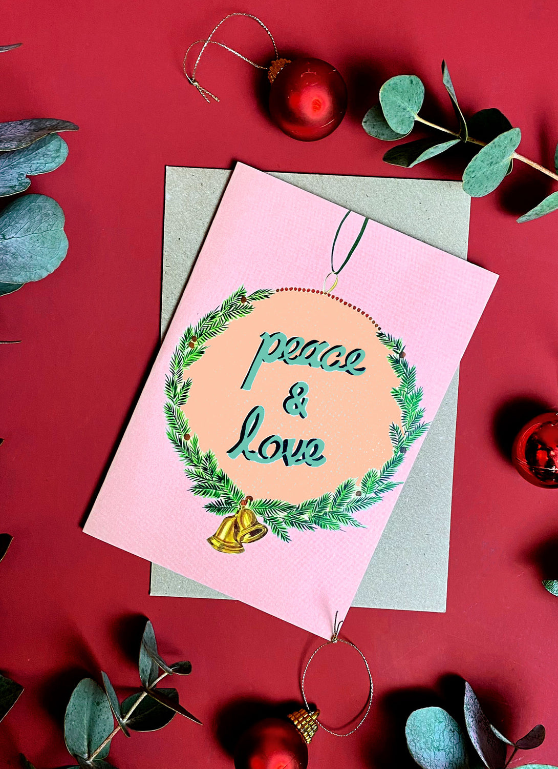 Peace & Love Christmas Card