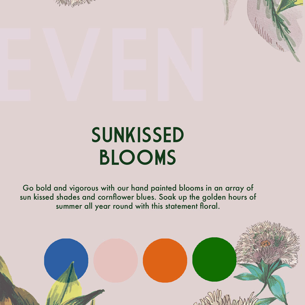 PRE ORDER Sunkissed Blooms Wallpaper Roll