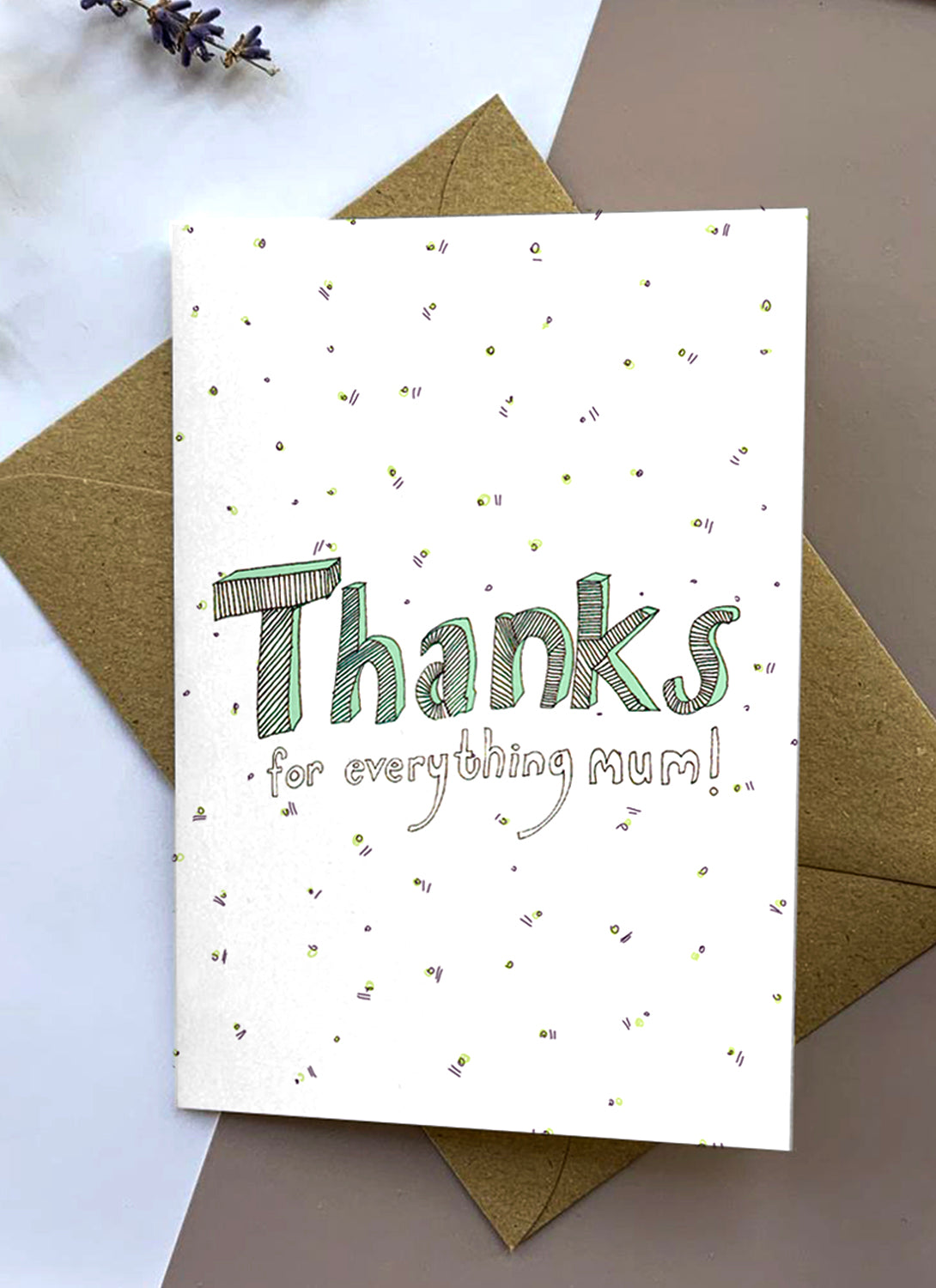 Thanks for Everything Mum Mother's Day card