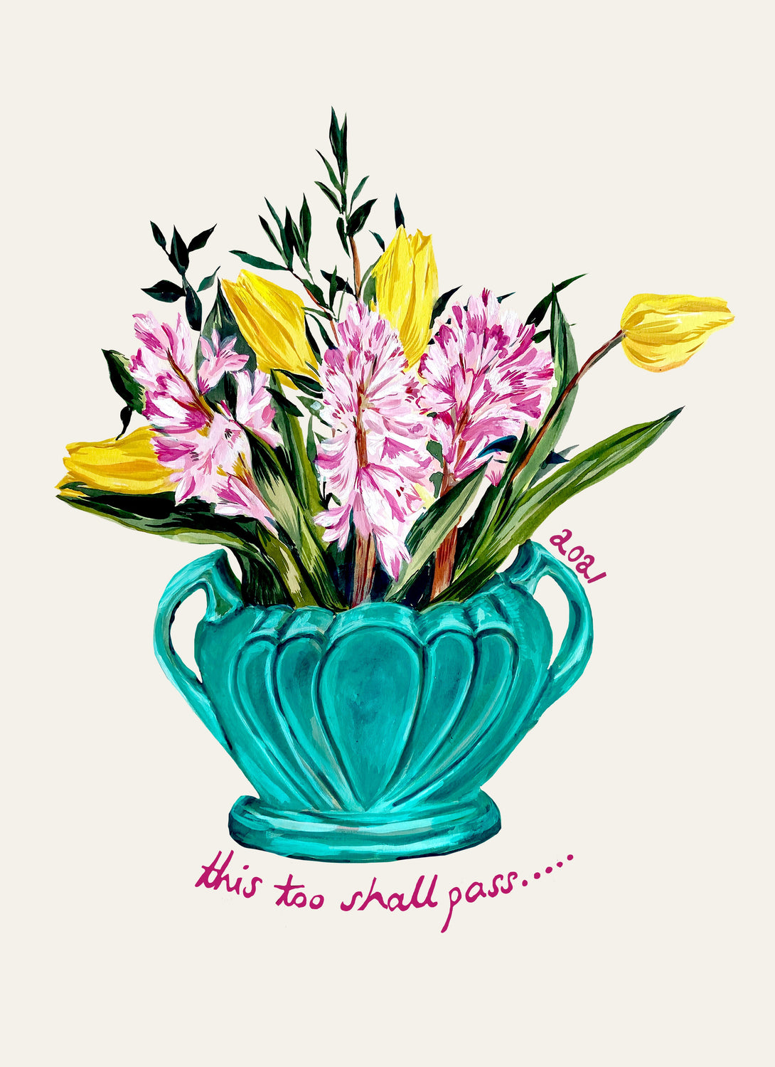 Tulips & Hyacinths Giclée Print