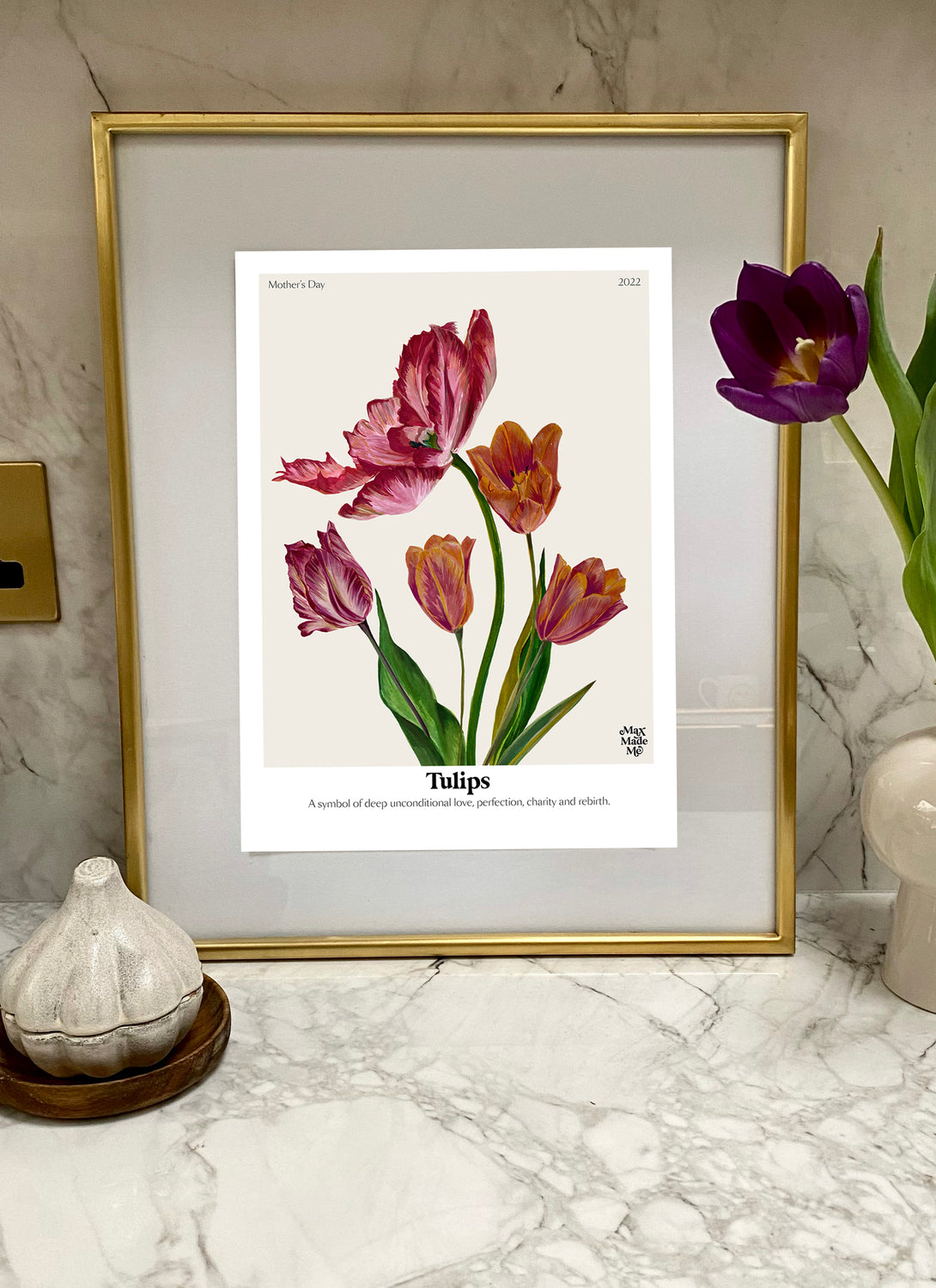 The Language of Flowers Tulips Giclée Print