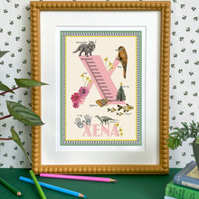 Load image into Gallery viewer, Personalised Letter &#39;X&#39; Giclée Print
