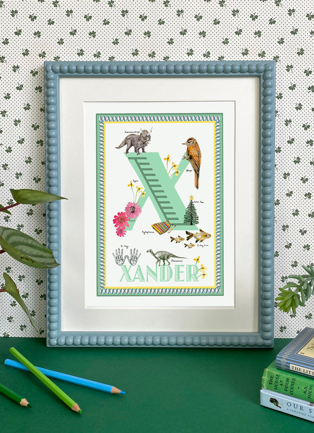 Personalised Letter 'X' Giclée Print