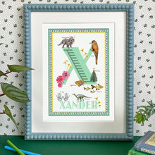 Load image into Gallery viewer, Personalised Letter &#39;X&#39; Giclée Print
